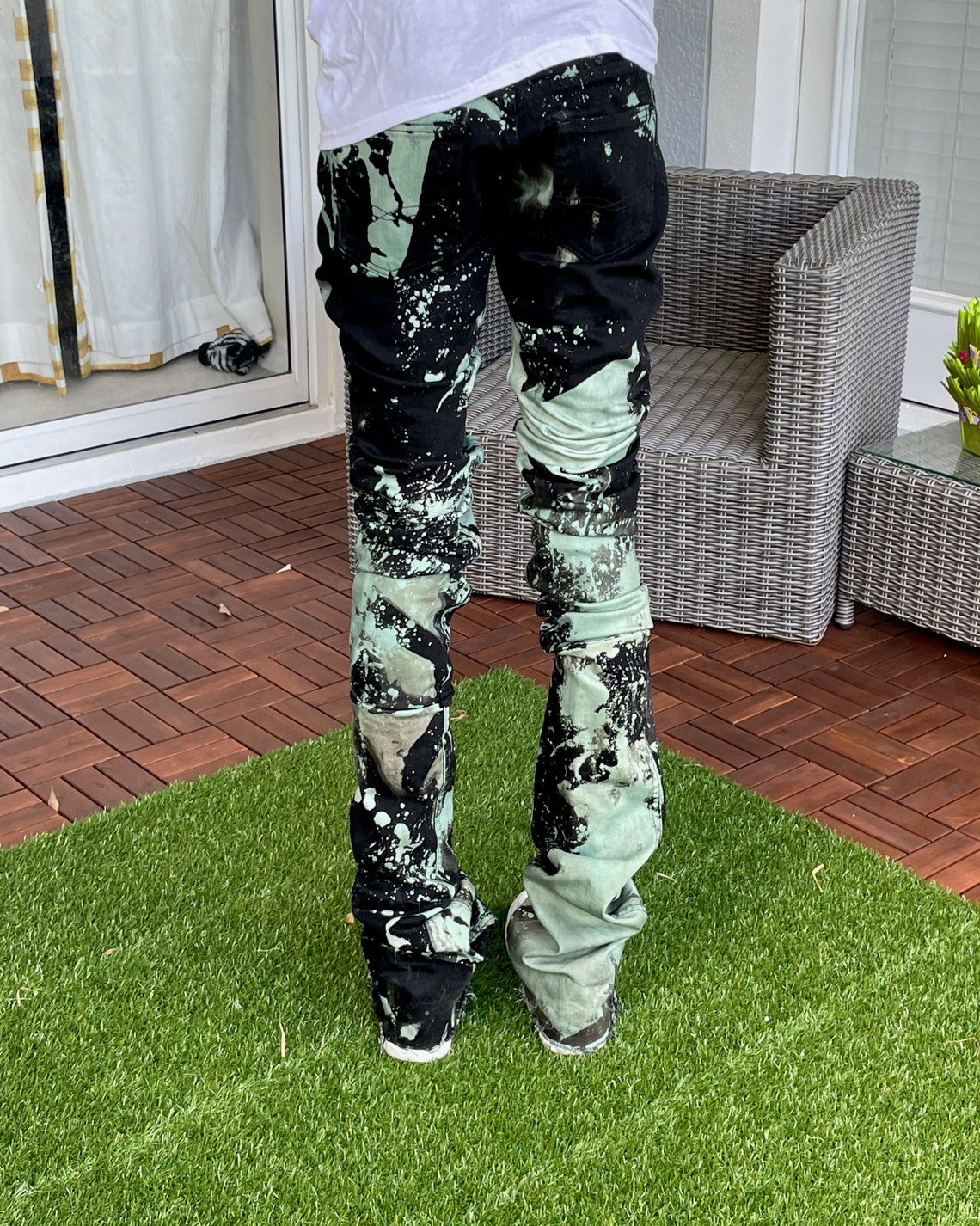 Stacked Jeans | Etsy