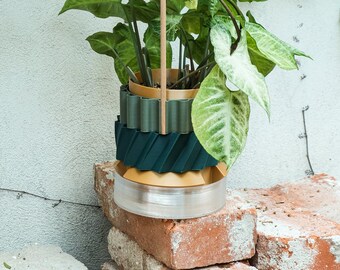 エクレクティックポット - 真鍮 - モダンなインテリアにぴったりの屋内プランター | 環境に優しいギフト