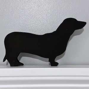 Handmade Dachshund Door Topper: Wiener Dog Shelf Sitter
