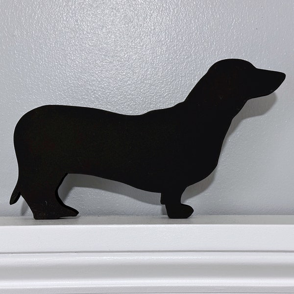 Handmade Dachshund Door Topper: Wiener Dog Shelf Sitter