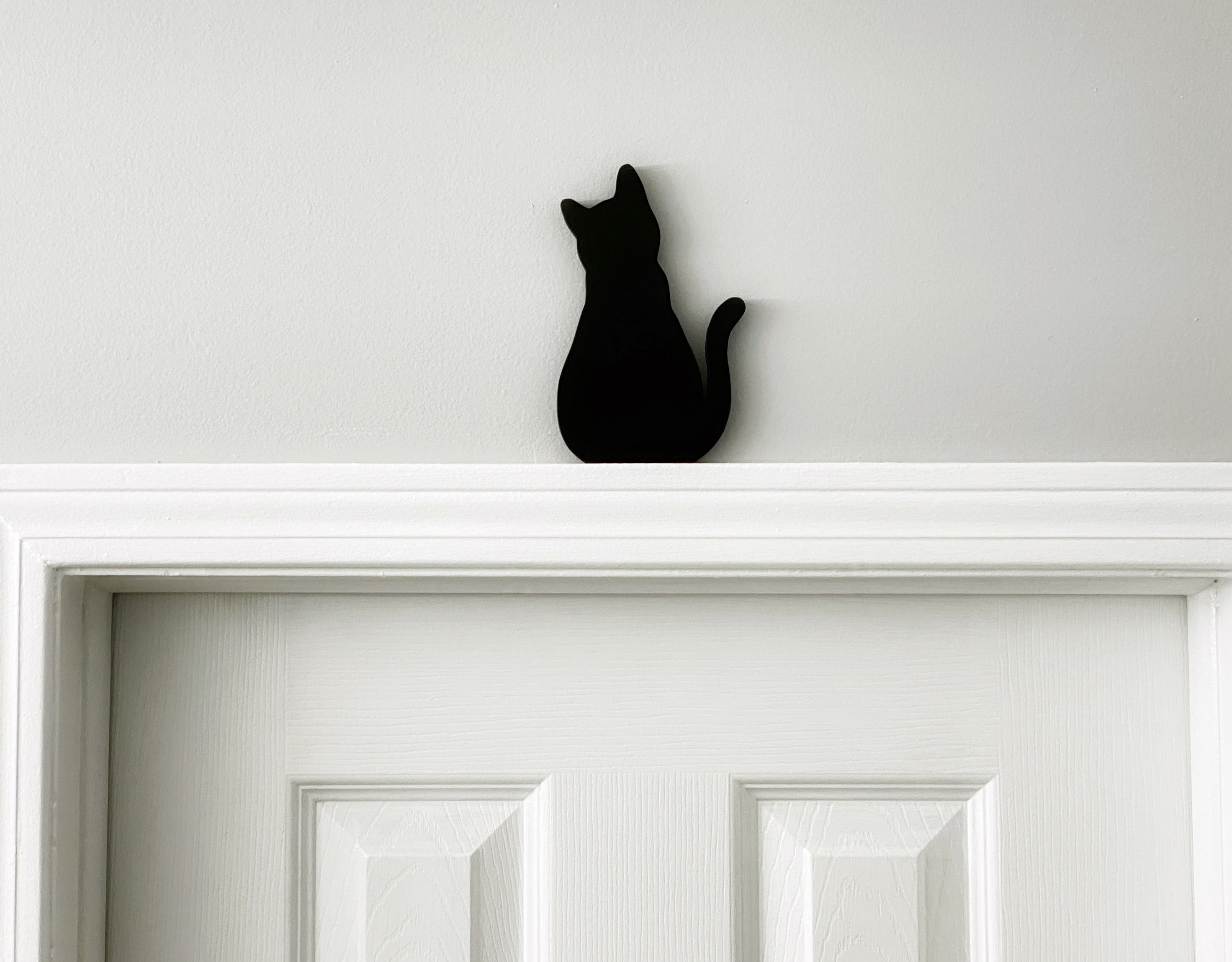 Sitting Cat Decor Cat Door Topper Door Frame Cat Cat Shelf Etsy