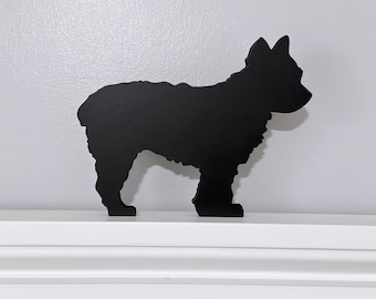 Handcrafted Yorkie Shelf Sitter: Dog Memorial Decor