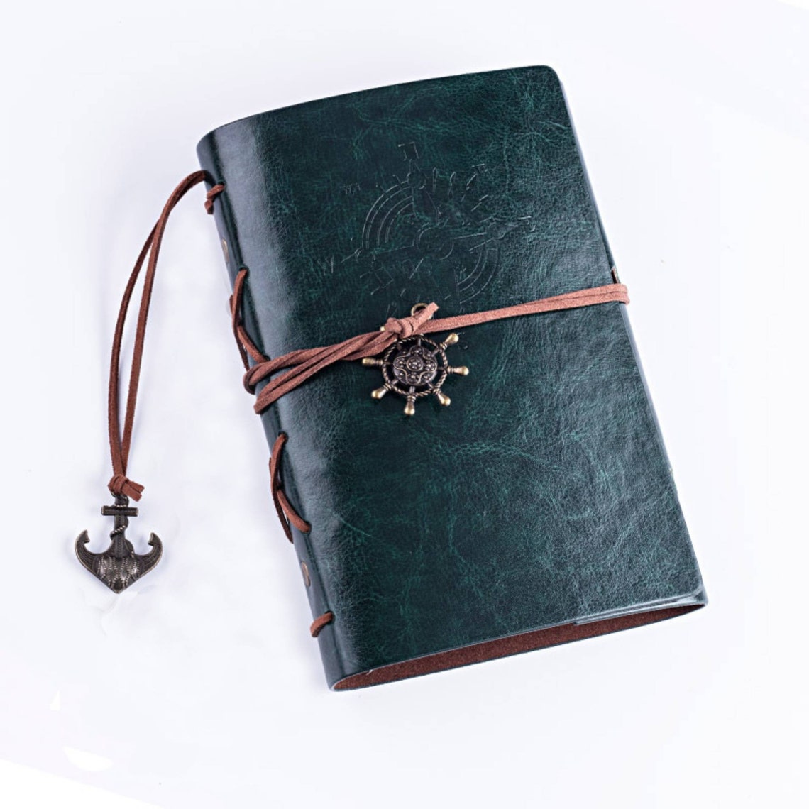 Compass Leather Journal Vintage Journal Travel Notebook Etsy
