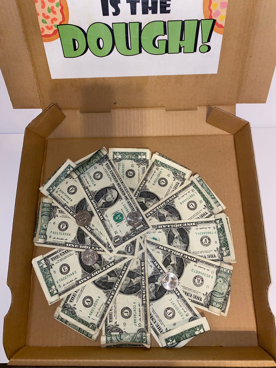 Pizza Party 25 Dollar Money Gift Box Etsy