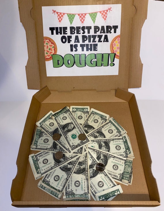 Pizza Party 25 Dollar Money Gift Box Etsy
