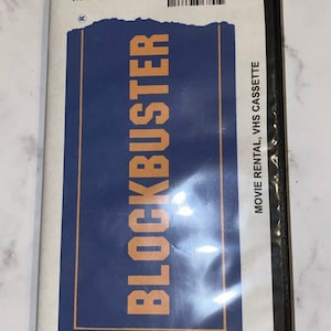 Blockbuster Video VHS Tape Storage Box