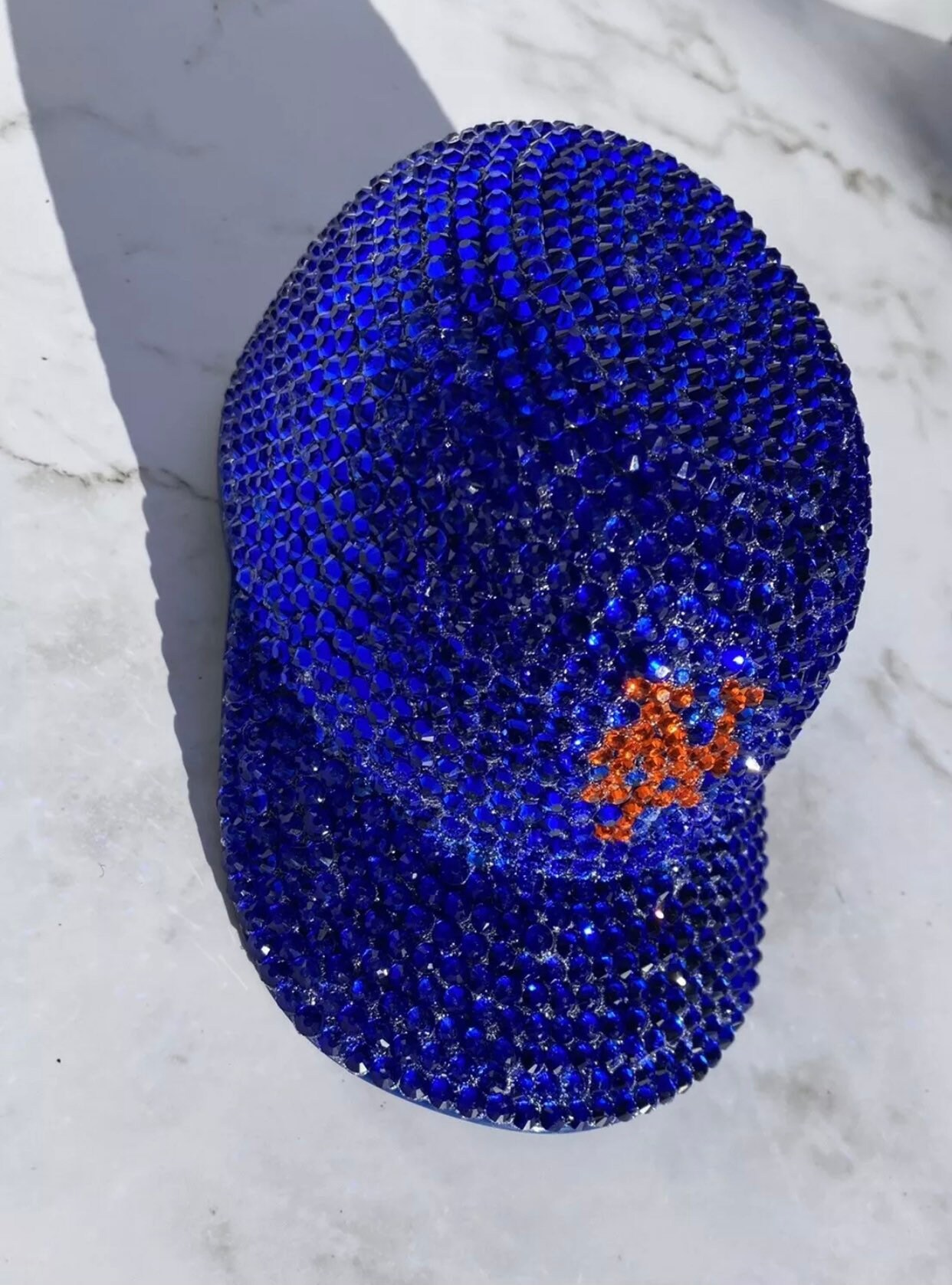 New York Mets Mini Bedazzled Crystal MLB Batting Helmet - Etsy
