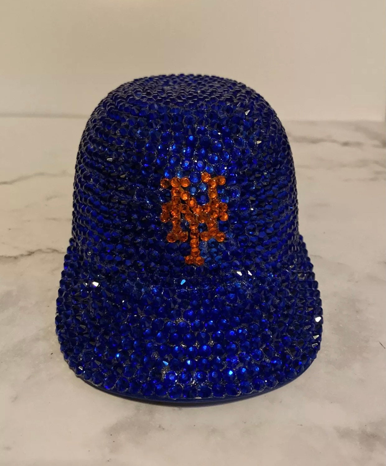New York Mets Mini Bedazzled Crystal MLB Batting Helmet - Etsy