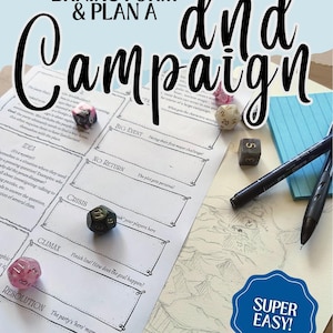 Dungeon Master Adventure Planner | Kick Off & Run Your Next DnD Campaign (Digital Download)