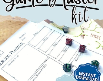 Dungeon Master Adventure Planner | Kick Off & Run Your Next DnD Campaign (Digital Download)