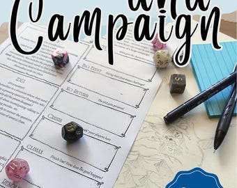 Dungeon Master Abenteuerplaner | Kick Off & Starte deine nächste D&D-Kampagne (digitaler Download)