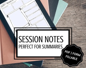 DnD Session Notes | Form Fillable | Perfect for Session Summaries! | Adventure Theme