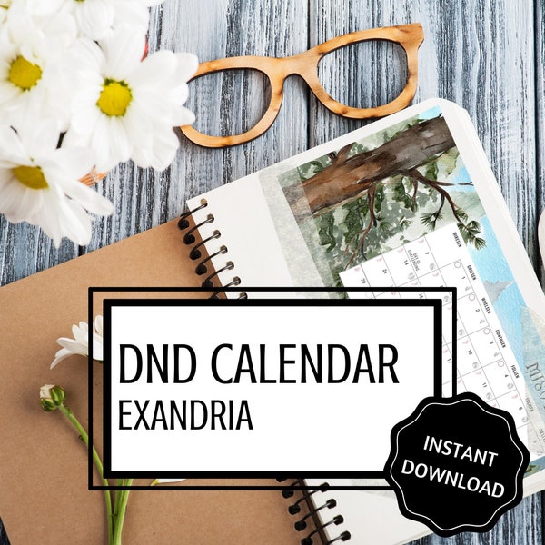 Faerun Calendar - Etsy Canada