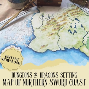 Carte du nord de Faerûn (cadre des royaumes oubliés) | Carte du MDN | Outils GM