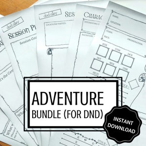 Adventure Theme Bundle Pack | DnD Resources | SAVE 15%