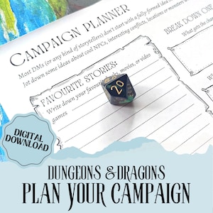 Dungeon Master Adventure Planner for your GM Binder | Plan Your D&D Campaign