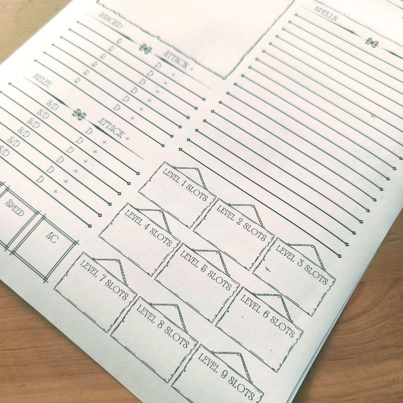 NPC Character Sheet Adventure Theme Dnd Resources - Etsy Australia