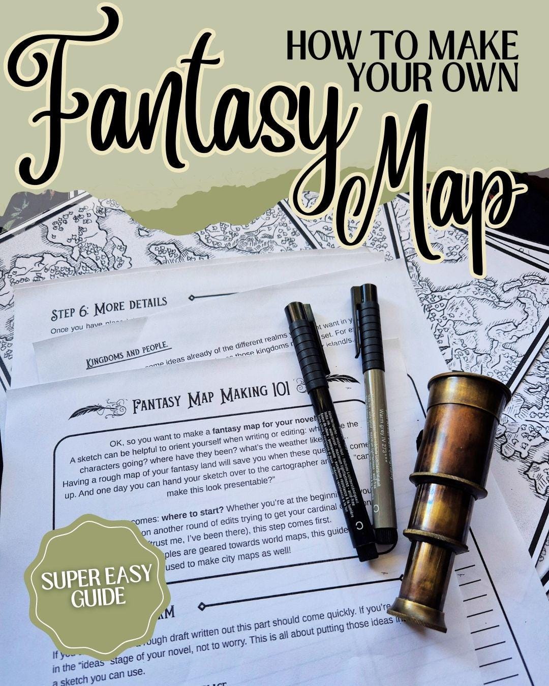 Fantasy Map Making Guide | Super Simple - Etsy