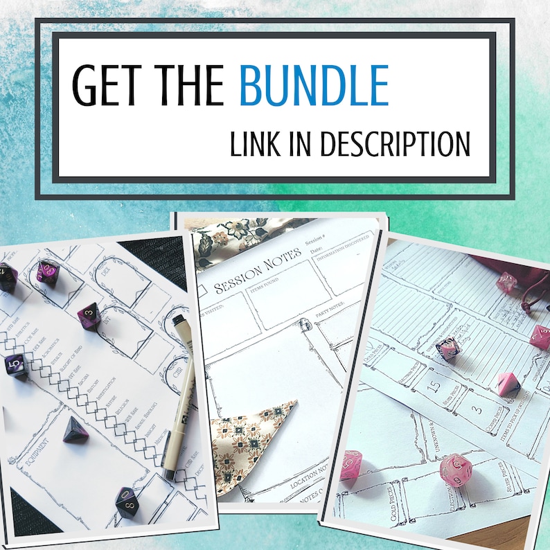 Dnd Loot Tracker Adventure Theme Campaign Notes - Etsy