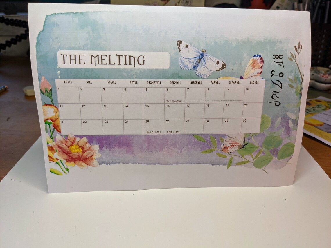 D&D Calendar BUNDLE A5 Faerun's Calendar for Your DnD | Etsy