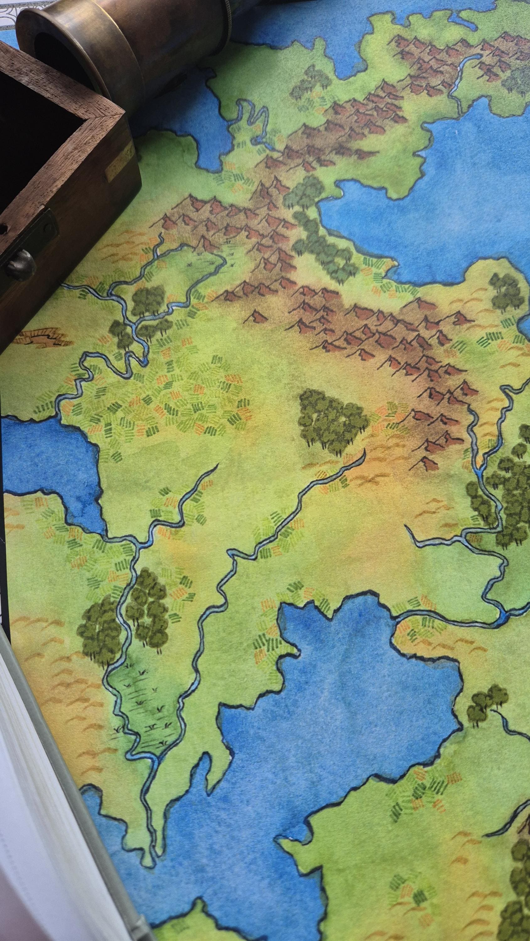 Map of Eastern Flanaess (greyhawk Setting) | Dnd Map Printable - Etsy ...