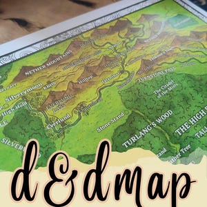 Map of High Forest (Forgotten Realms Setting) | DnD Map | GM Tools | Faerûn