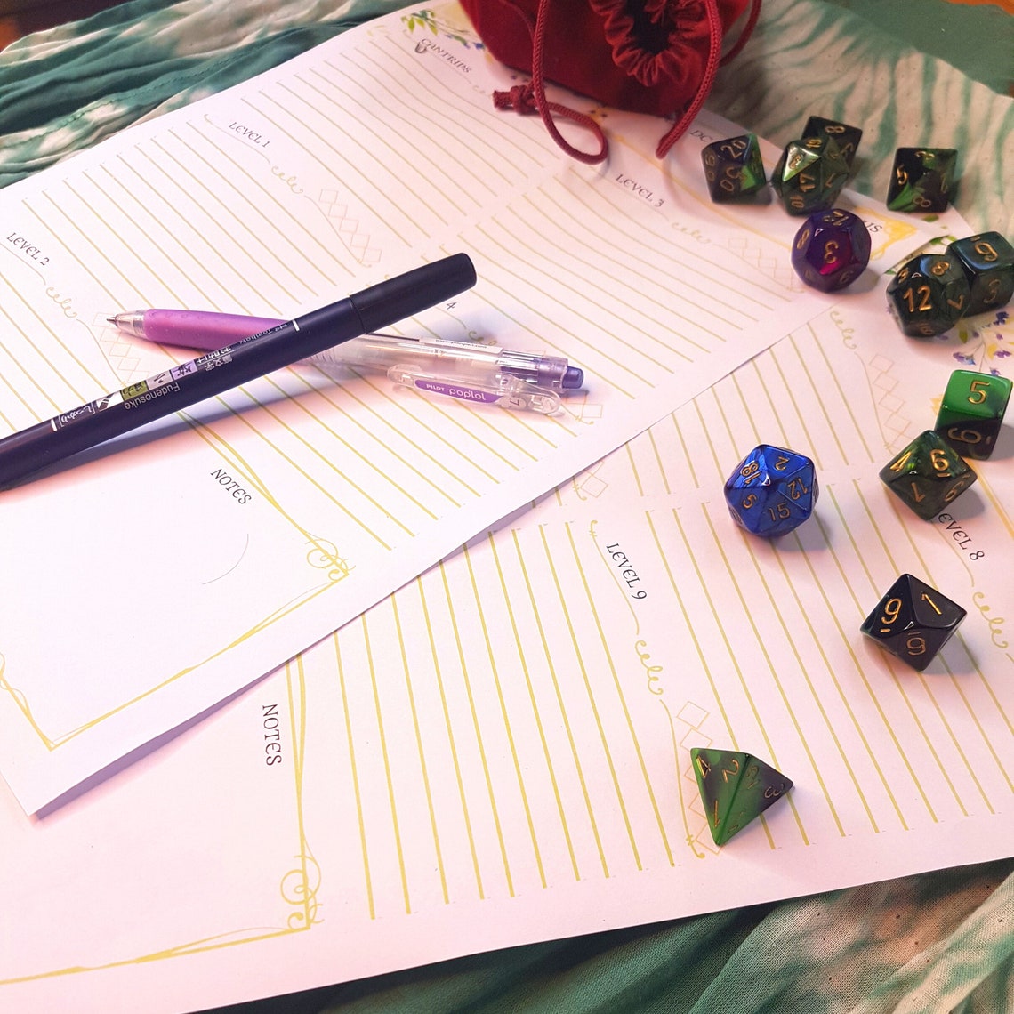 Wood Elf DnD Character Sheet Woodland Theme A4 Size D&D Etsy