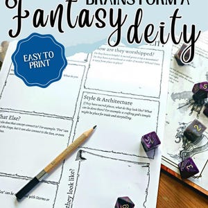 Fantasy Deity Brainstorming Guide | Helpful Worldbuilding Questions