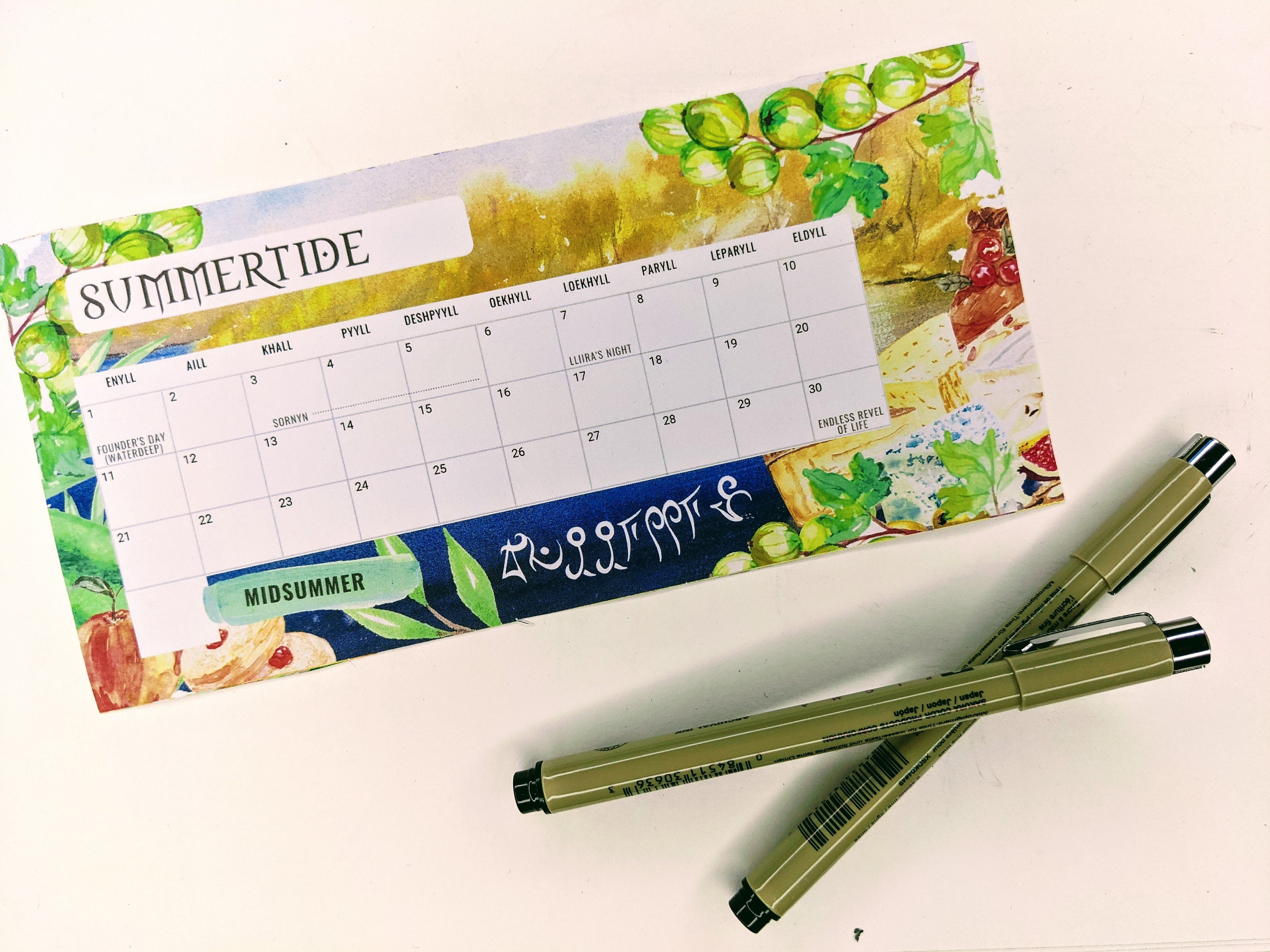 D&D Calendar BUNDLE 3 per Page Faerun's Calendar for - Etsy