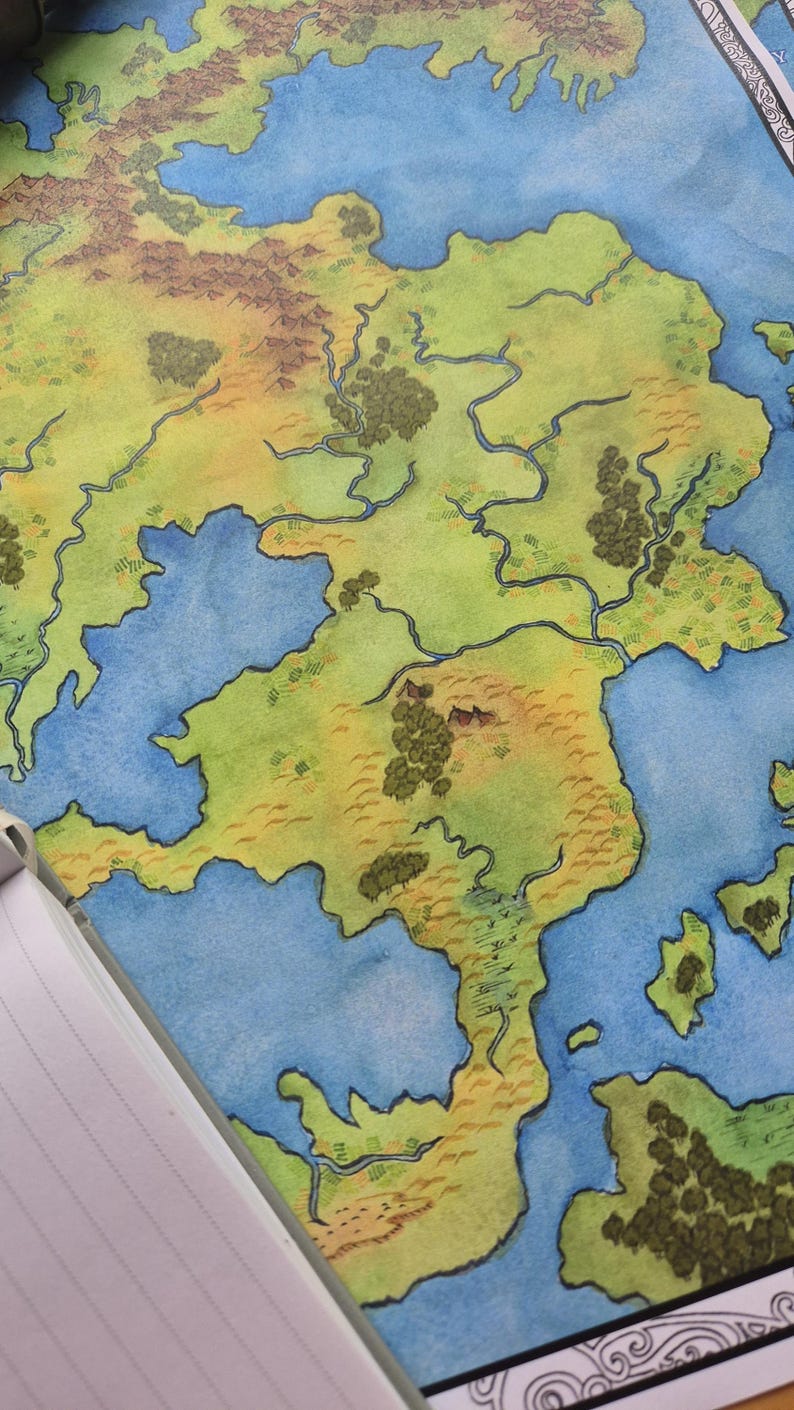 Map of Eastern Flanaess (greyhawk Setting) | Dnd Map Printable - Etsy