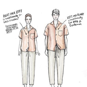 LAGUNA SHIRT digital indie sewing pattern pdf download with illustrated tutorial image 3