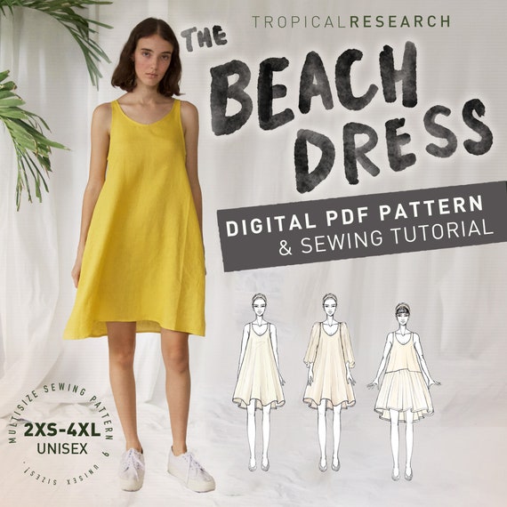 beach dress sewing pattern Indie for Women - Beginner Friendly With Step by Step Tutorial LaDivine CC2349 Glitter Formal Prom Dresses Long size:11-12 Years (160cm) Keyhole maxi cover up