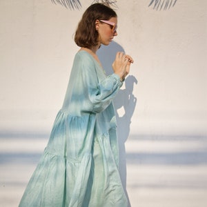 Patron de couture indépendant DRESS PUFFY robe smockée oversize à volants et chemisier pdf avec superpositions et tutoriel image 5