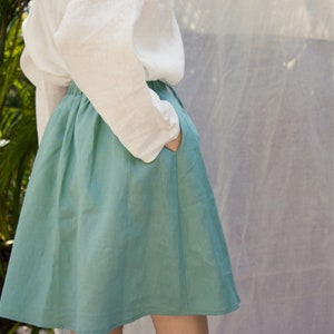 Lazy Skirt Sewing Pattern Midi Maxi Skater Drawstring Skirt illustrated Beginner Tutorial image 3
