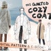 COZY COAT - oversized quilted coat - minimalist winter coat/jacket - indie sewing pattern PDF with layers & illustrated tutorial