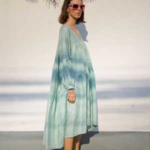 Patron de couture indépendant DRESS PUFFY robe smockée oversize à volants et chemisier pdf avec superpositions et tutoriel image 6