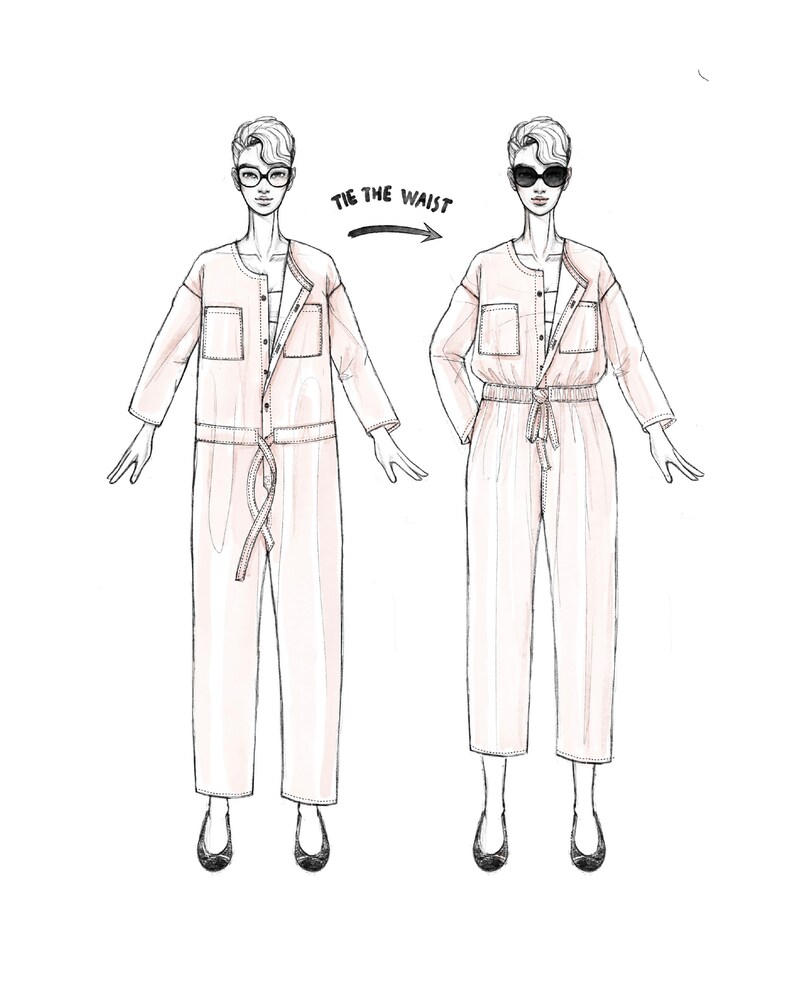 LAZY JUMPSUIT Indie Sewing Pattern / 9 Unisex Sizes 2xs 4xl Etsy