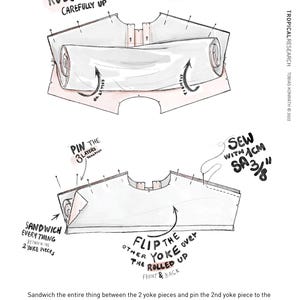 Minimalistisches Shirt Schnittmuster: Übergroße Unisex-Bluse (PDF-Schnittmuster) Bild 9