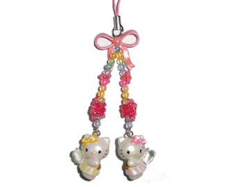 Charm vintage con personaje de dibujos animados kawaii de Japón