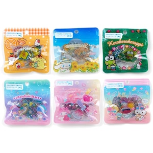 Japan Kawaii Cartoon Character Clear Flake Sticker Pack (Summer) 2022 Design