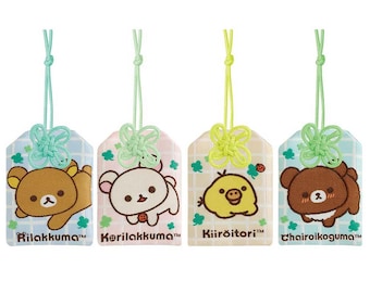 Cinturino per cellulare con ciondolo San-X Rilakkuma Omamori giapponese (giorni di Kuma-yun)