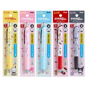 Caneta esferográfica Pentel EnerGel, personagem de desenho animado kawaii japonês