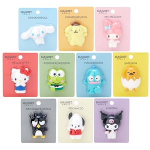 Imán para pizarra con mascota de dibujos animados kawaii de Japón