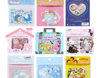 Paquete de pegatinas de personajes de dibujos animados kawaii de Japón