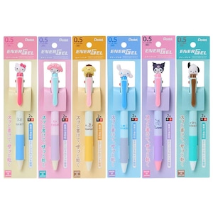 Bolígrafo Energel Mascot de dos colores con personaje de dibujos animados kawaii japonés