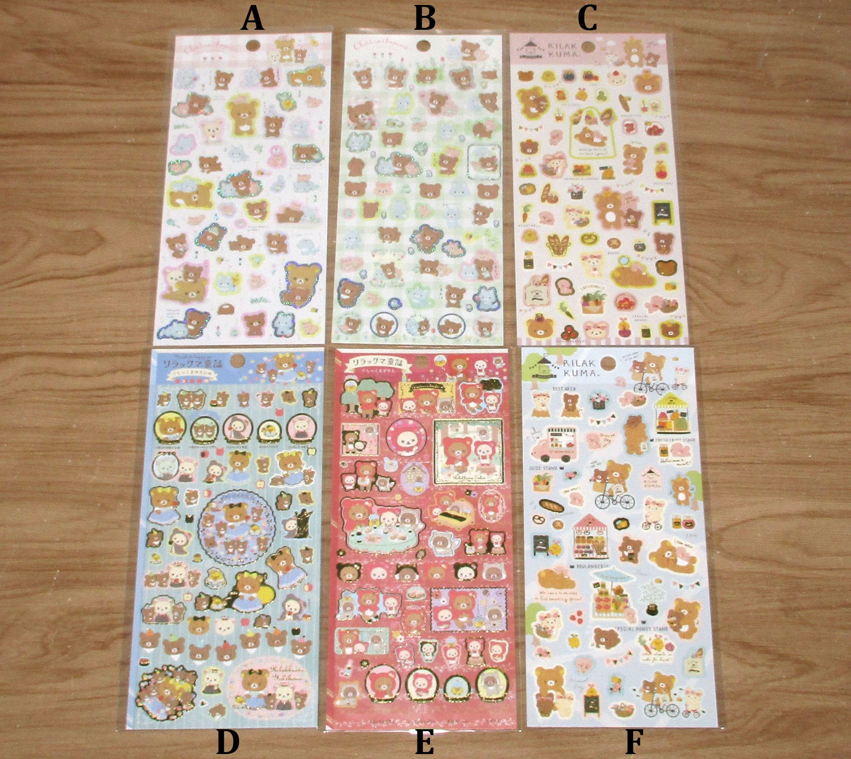 Rilakkuma Stickers San-x official 0.5 Japan NEW