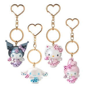 Amuleto de ángel con diamantes de imitación de personajes de dibujos animados kawaii de Japón