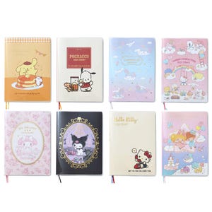 Agenda semanal/planificador con personajes de dibujos animados kawaii de Japón 2025 B6