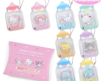 Japan Kawaii Cartoon Characters Acrylic Charm (Milk Bottle Style)