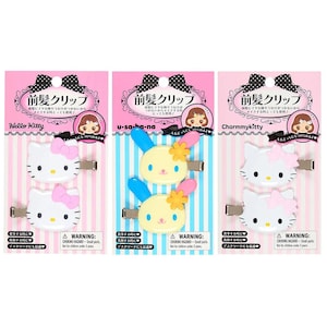 Pinza para el cabello con diseño de personaje de dibujos animados kawaii de Japón (cara)